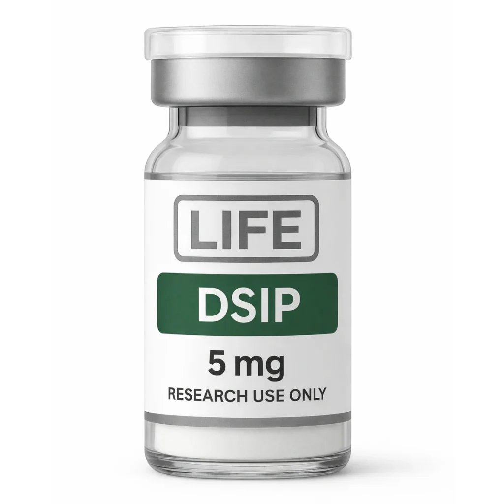 Buy DSIP 5 mg lyophilized peptide vial from Life Peptide