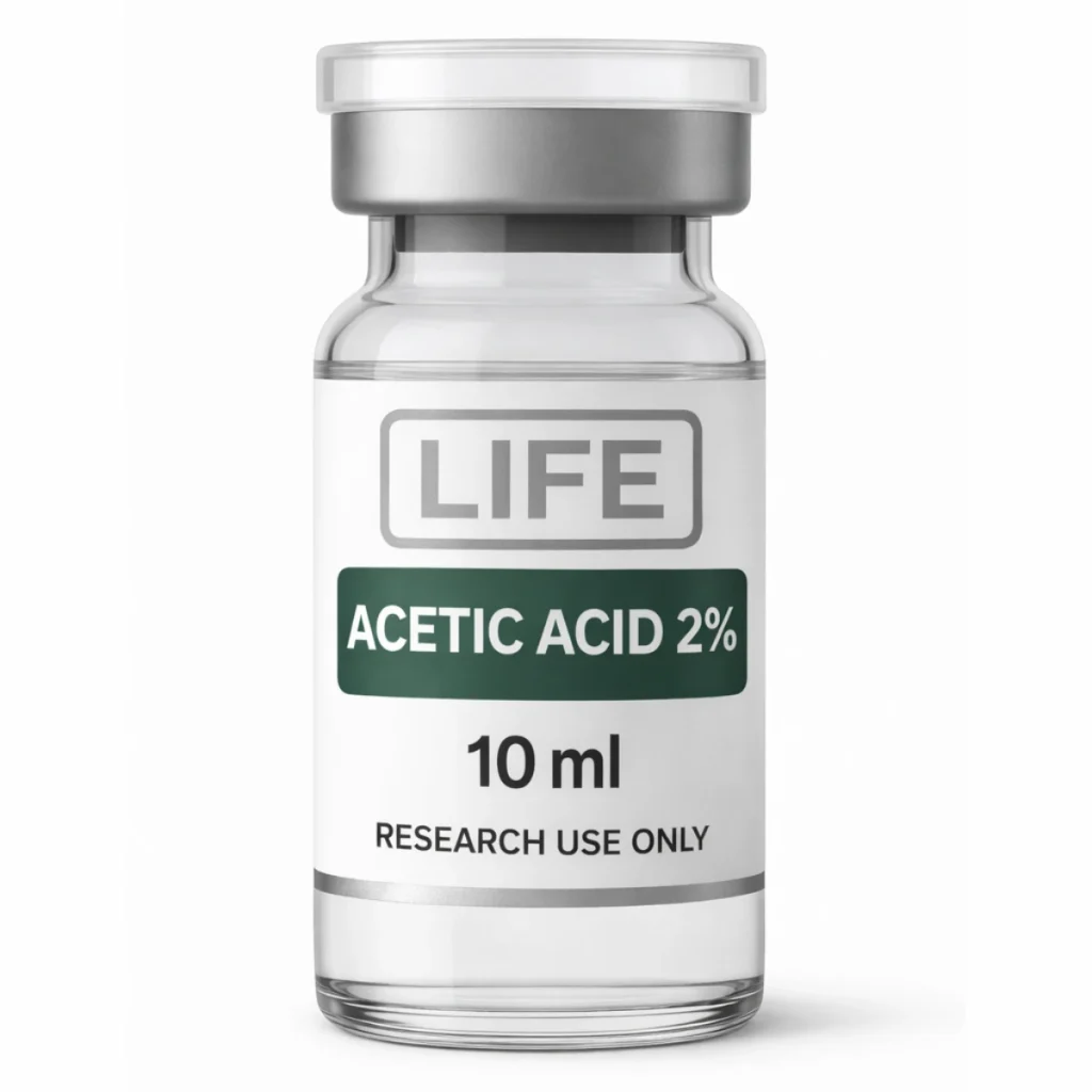 Essigsäure 2%, Fläschchen, Life Peptide, Laborlösungsmittel