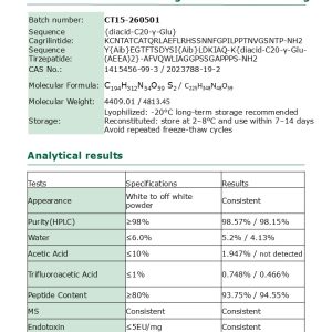 Tirzepatide 10 mg | 99% purity | EU research supply