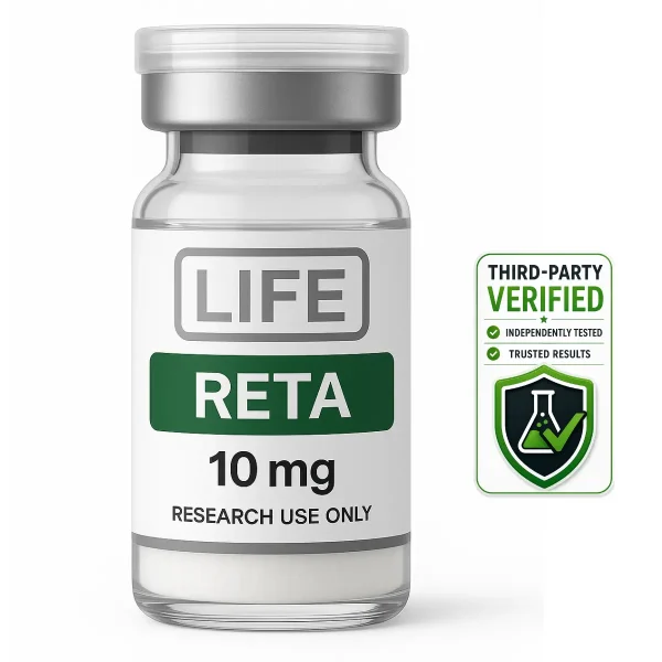 Retatrutide 10 mg lyophilized peptide vial Life Peptide with independent test