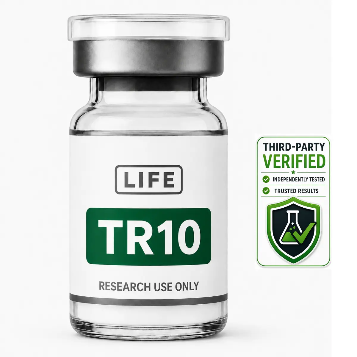 Tirzepatid 10 mg lyophilisierte Peptidflasche Life Peptide mit unabhängiger Prüfung