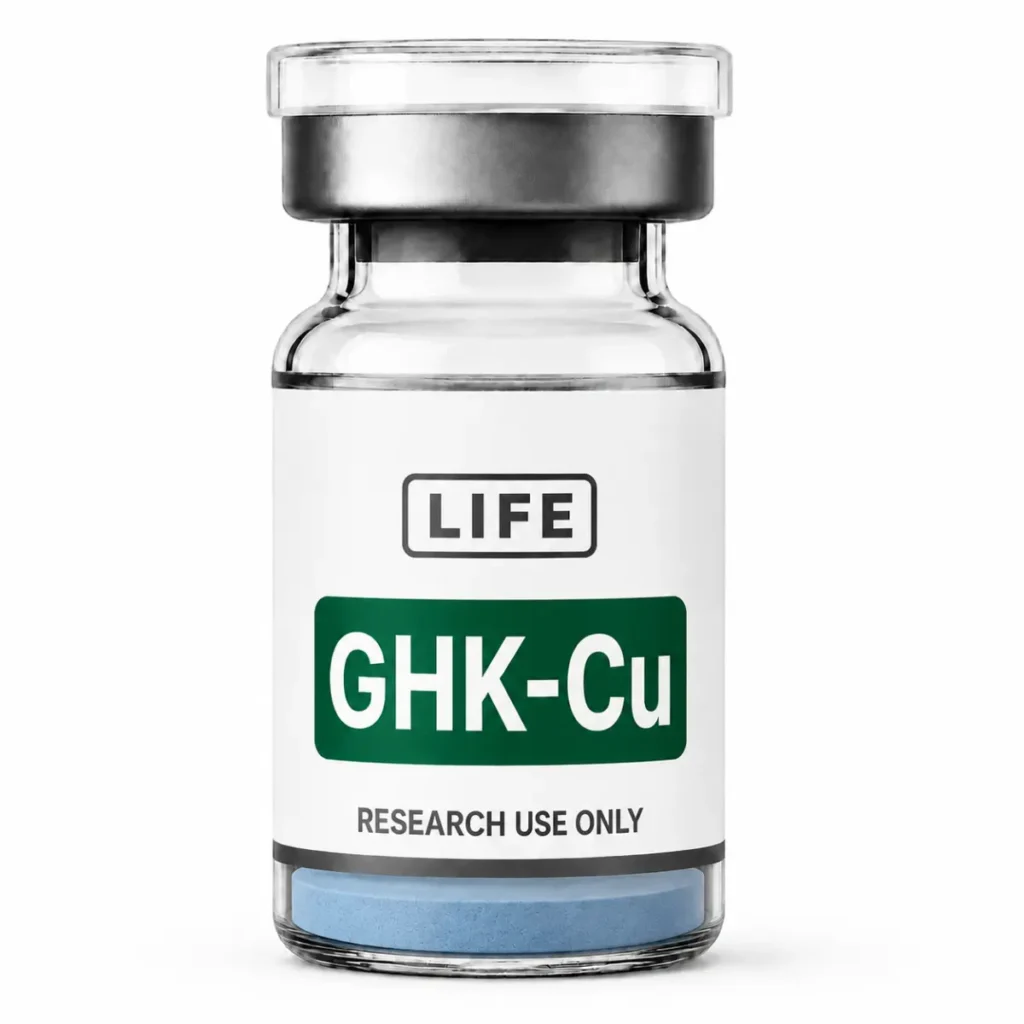 Kaufen Sie eine Ampulle mit dem Forschungspeptid GHK-Cu bei Life Peptide