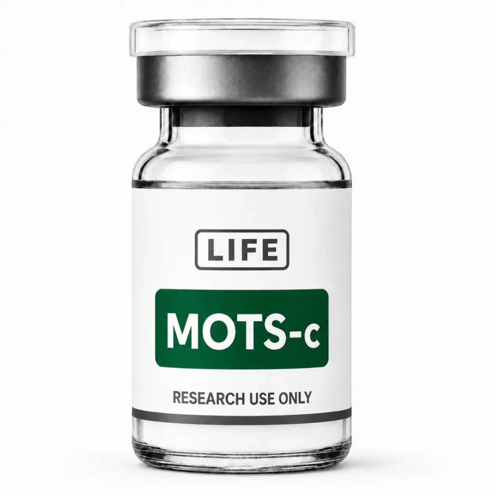 Kaufen Sie eine Ampulle mit dem Forschungspeptid MOTS-c von Life Peptide